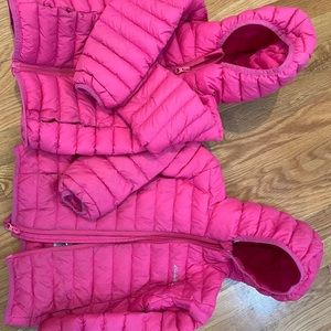 Eddie Bauer pink down jacket size 2t and 3t